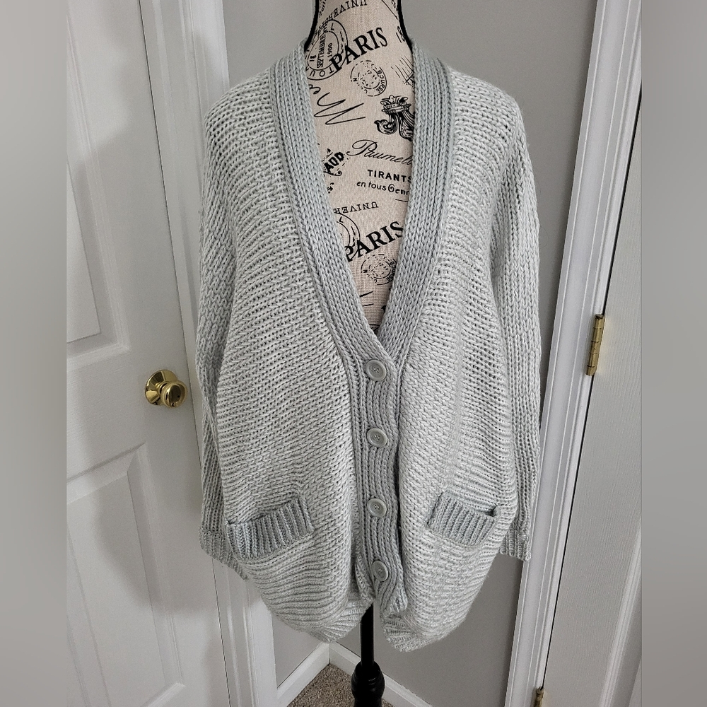 Lucca Couture Light Gray Women's Cardigan